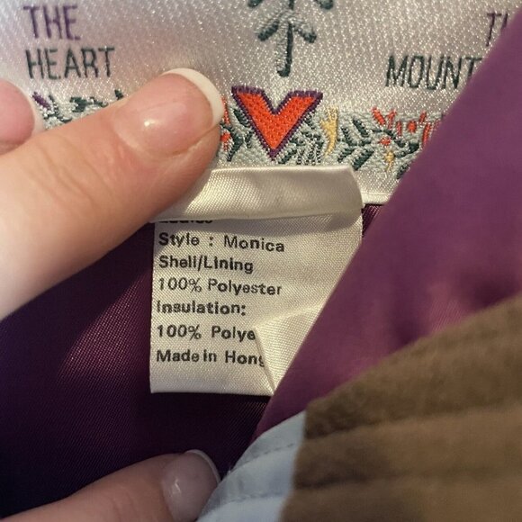 Obermeyer Vintage MONICA Purple Puffer Embroidered Ski Jacket Women size 10 EUC - Picture 8 of 14